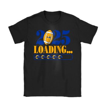 Los Angeles Rams Happy New Year NFL Loading 2025 Gift For Fan Unisex T-Shirt Cotton Tee TAT22742