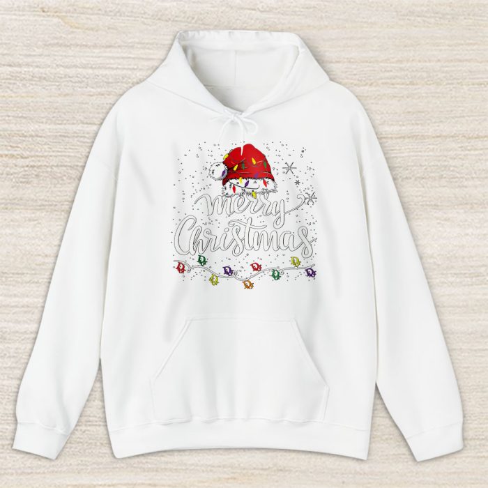Merry Christmas Lights Red Santa Hat Xmas Dior Unisex Hoodie TAH22116