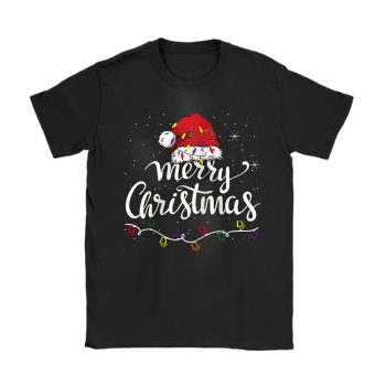 Merry Christmas Lights Red Santa Hat Xmas Dior Unisex T-Shirt Cotton Tee TAT22116