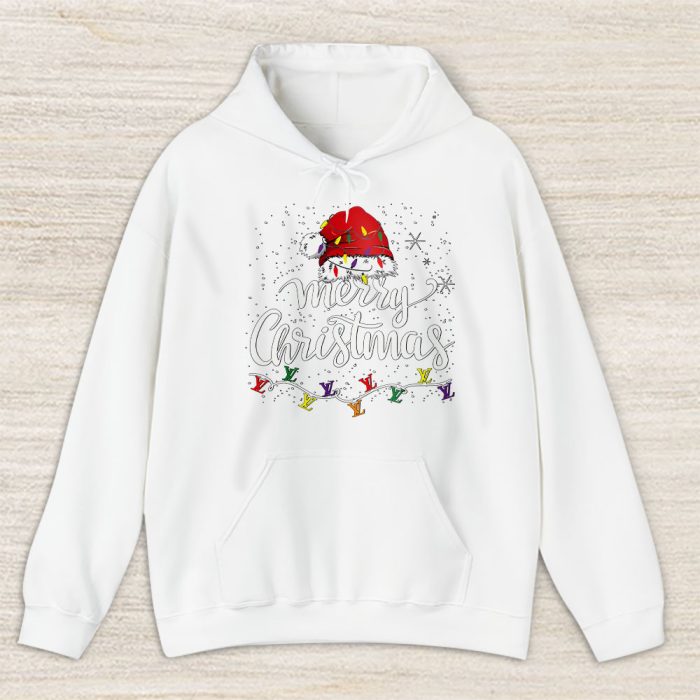 Merry Christmas Lights Red Santa Hat Xmas Louis Vuitton Unisex Hoodie TAH22120