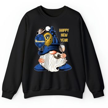 Milwaukee Brewers Happy New Year MLB Gift For Fan Cute Gnomes Unisex Sweatshirt TAS22810