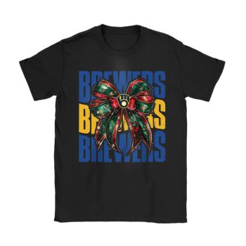 Milwaukee Brewers Merry Christmas MLB Gift For Fan Christmas Funny Unisex T-Shirt Cotton Tee TAT23242
