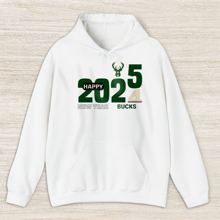 Milwaukee Bucks Happy New Year NBA Gift For Fan Hello 2025 Unisex Hoodie TAH22801