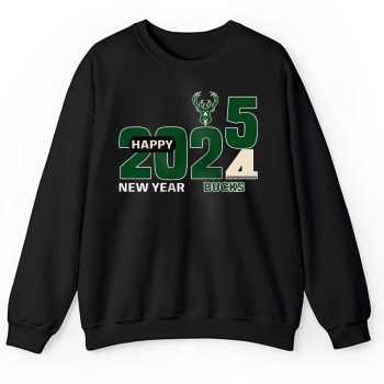 Milwaukee Bucks Happy New Year NBA Gift For Fan Hello 2025 Unisex Sweatshirt TAS22801