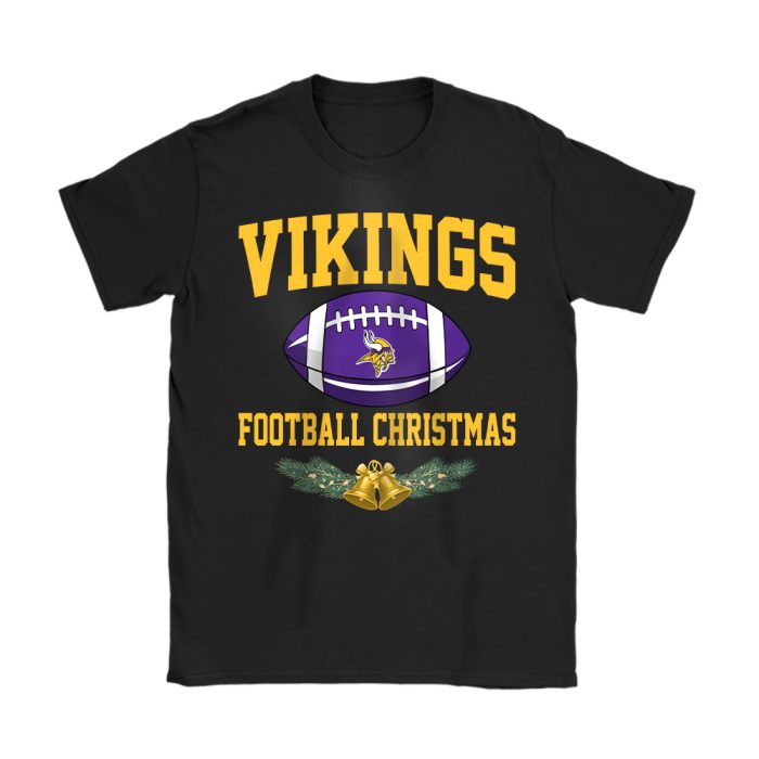 Minnesota Vikings Merry Christmas NFL Gift For Fan Baseball Christmas Unisex T-Shirt Cotton Tee TAT23243