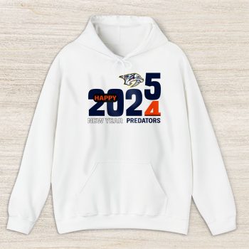 Nashville Predators Happy New Year NHL Gift For Fan Hello 2025 Unisex Hoodie TAH22880