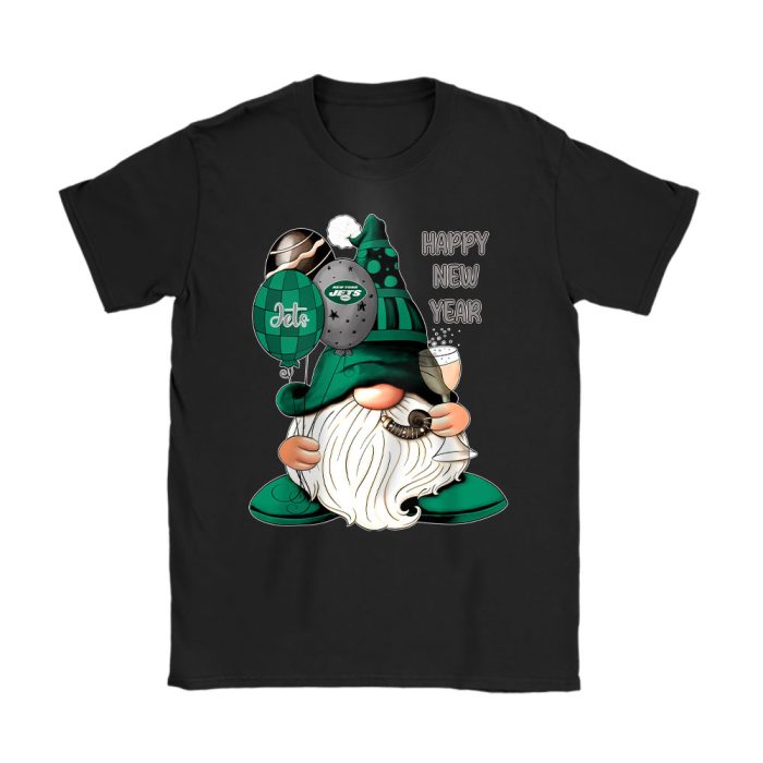 New York Jets Happy New Year NFL Gift For Fan Cute Gnomes Unisex T-Shirt Cotton Tee TAT22916