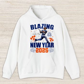 New York Mets Blazing Into The New Year MLB Gift For Fan Hello 202 Unisex Hoodie TAH22928
