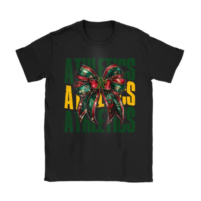 Oakland Athletics Merry Christmas MLB Gift For Fan Christmas Funny Unisex T-Shirt Cotton Tee TAT23254