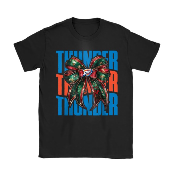 Oklahoma City Thunder Merry Christmas NBA Gift For Fan Christmas Funny Unisex T-Shirt Cotton Tee TAT23255