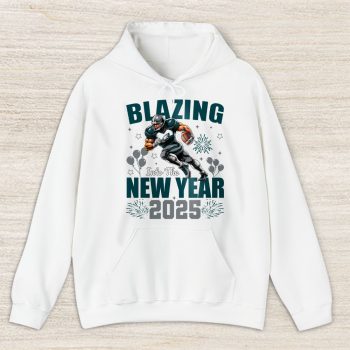 Philadelphia Eagles Blazing New Year NFL Gift For Fan Hello 2025 Unisex Hoodie TAH22979