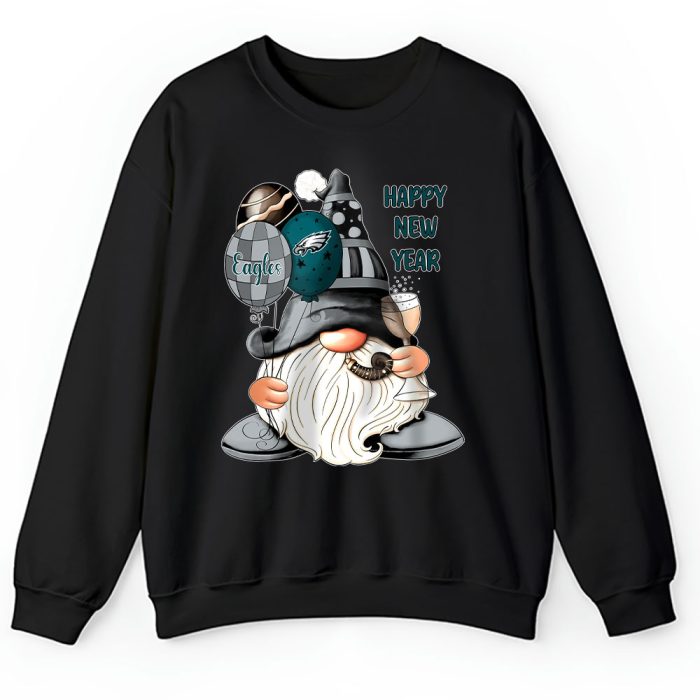 Philadelphia Eagles Happy New Year NFL Gift For Fan Cute Gnomes Unisex Sweatshirt TAS22978