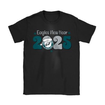 Philadelphia Eagles Happy New Year NFL Gift For Fan Hello 2025 Unisex T-Shirt Cotton Tee TAT22972