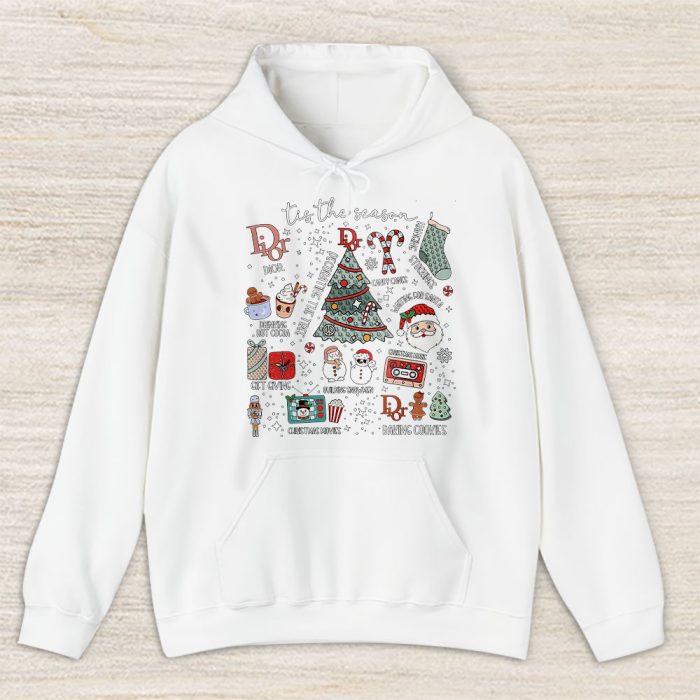 Retro Christmas Tis The Season Dior Unisex Hoodie TAH22150