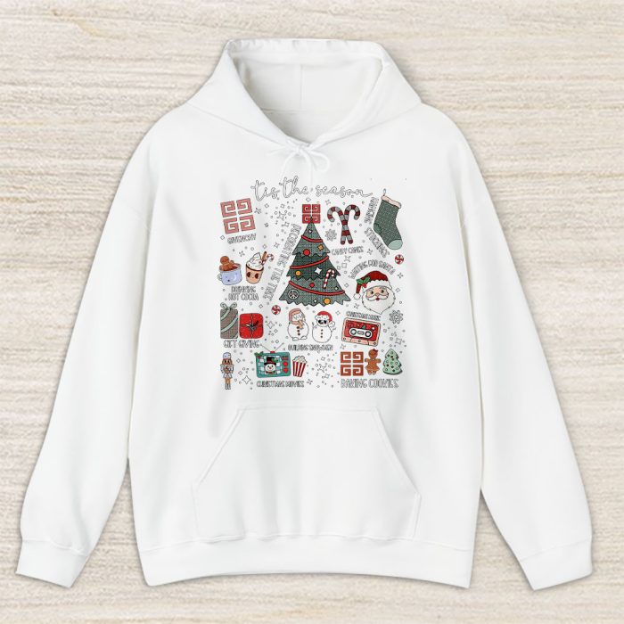 Retro Christmas Tis The Season Givenchy Unisex Hoodie TAH22154