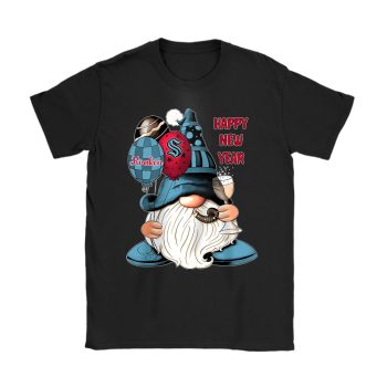 Seattle Kraken Happy New Year NHL Gift For Fan Cute Gnomes Unisex T-Shirt Cotton Tee TAT23065