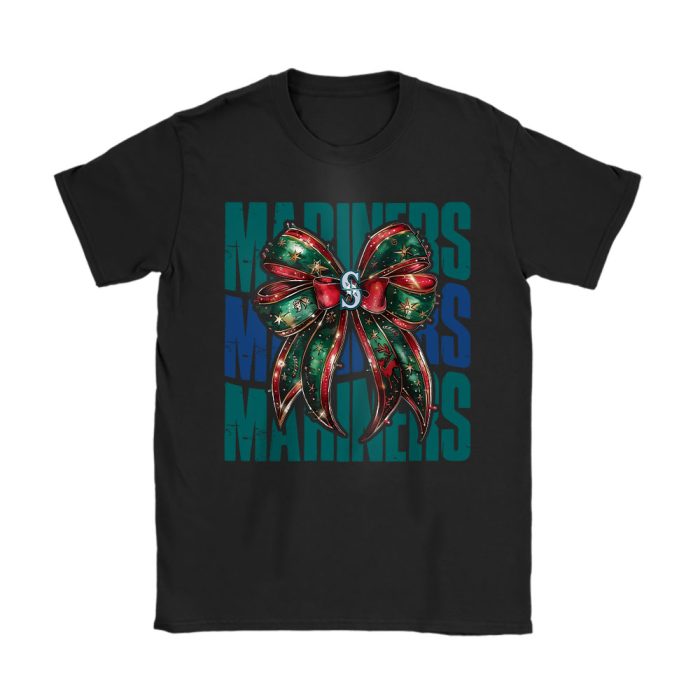 Seattle Mariners Merry Christmas MLB Gift For Fan Christmas Funny Unisex T-Shirt Cotton Tee TAT23268