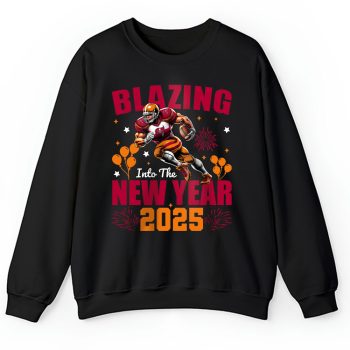 Tampa Bay Buccaneers Blazing New Year NFL Gift For Fan Hello 2025 Unisex Sweatshirt TAS23116