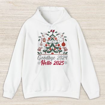Tampa Bay Buccaneers Happy New Year NFL Gift For Fan Goodbye 2024 Hello 2025 Unisex Hoodie TAH23105