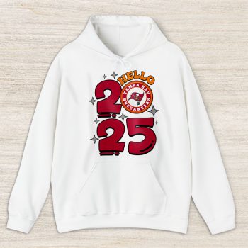 Tampa Bay Buccaneers Happy New Year NFL Gift For Fan Hello 2025 Unisex Hoodie TAH23108