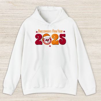 Tampa Bay Buccaneers Happy New Year NFL Gift For Fan Hello 2025 Unisex Hoodie TAH23109