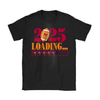 Tampa Bay Buccaneers Happy New Year NFL Loading 2025 Gift For Fan Unisex T-Shirt Cotton Tee TAT23112