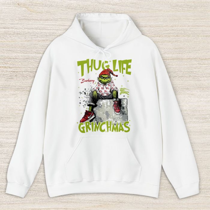 Thug Life Retro Christmas Grinch Burberry Unisex Hoodie TAH22195