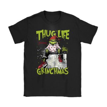 Thug Life Retro Christmas Grinch Burberry Unisex T-Shirt Cotton Tee TAT22195