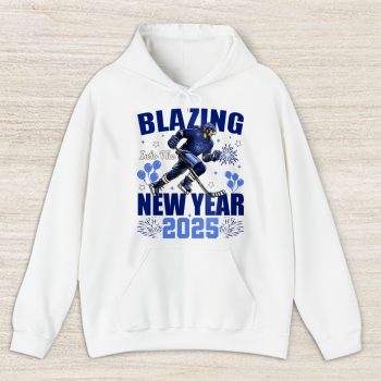 Toronto Maple Leafs Blazing Into The New Year NHL Gift For Fan Hello 2025 Unisex Hoodie TAH23152