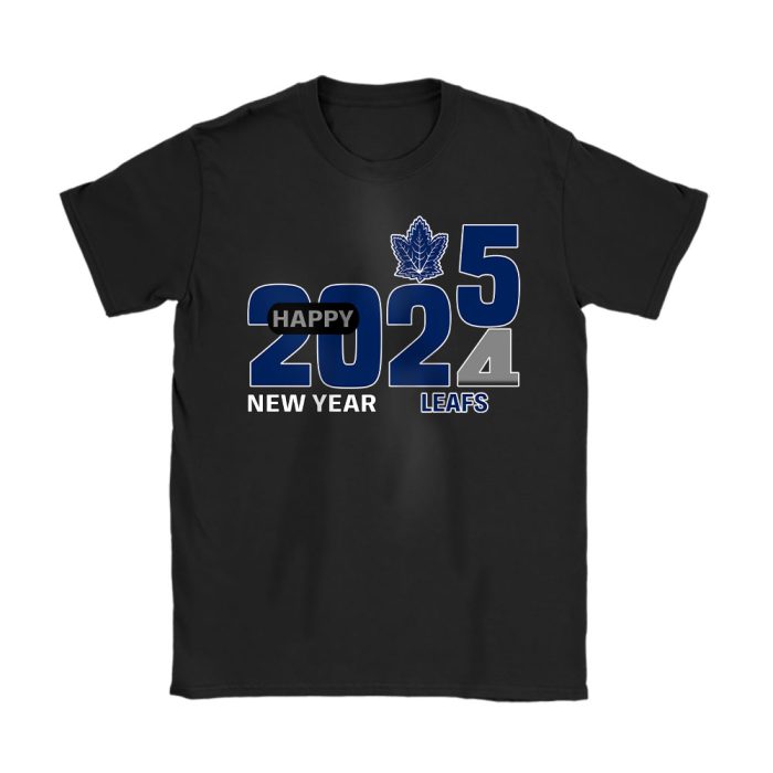 Toronto Maple Leafs Happy New Year NHL Gift For Fan Hello 2025 Unisex T-Shirt Cotton Tee TAT23148
