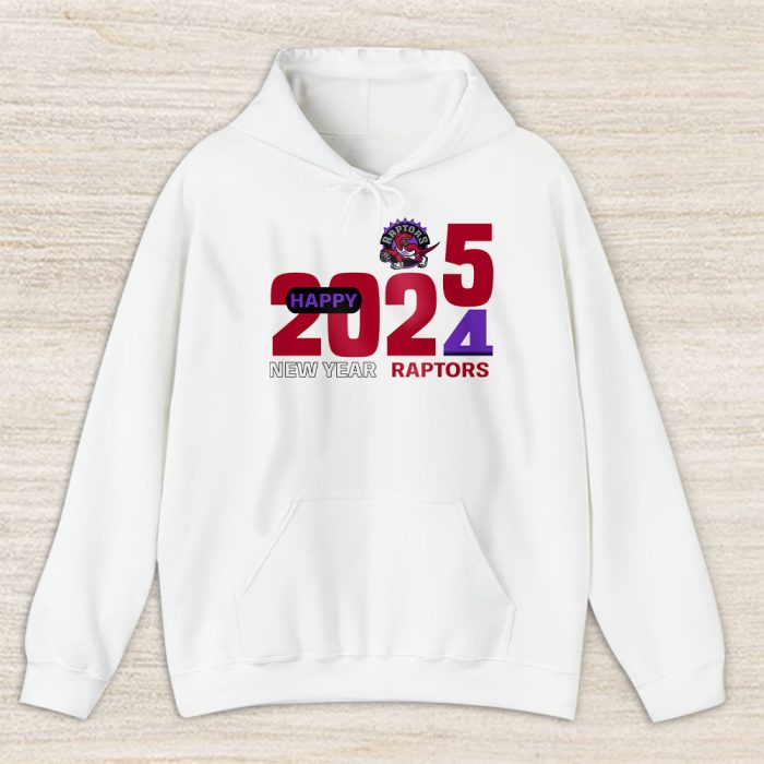 Toronto Raptors Happy New Year NBA Gift For Fan Hello 2025 Unisex Hoodie TAH23153