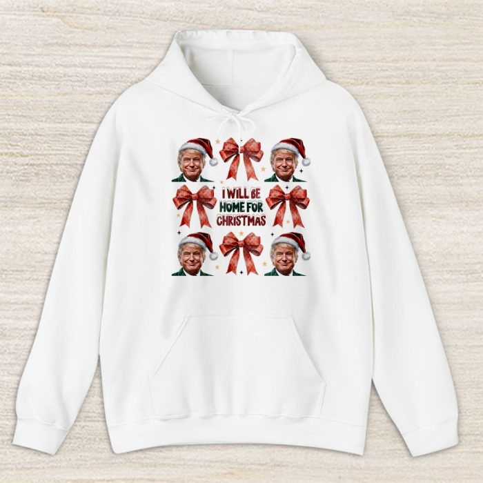 Trump Ill Be Home For Christmas Humorous Trump Christmas Fendi Unisex Hoodie TAH22190