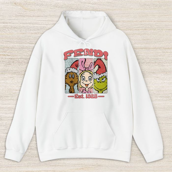Whoville Christmas Santa Universal Grinchy Boujee Fendi Unisex Hoodie TAH22219