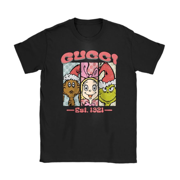 Whoville Christmas Santa Universal Grinchy Boujee Gucci Unisex T-Shirt Cotton Tee TAT22220