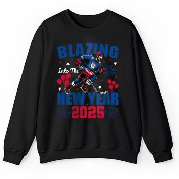 Winnipeg Jets Blazing Into The New Year NHL Gift For Fan Hello 2025 Unisex Sweatshirt TAS22355
