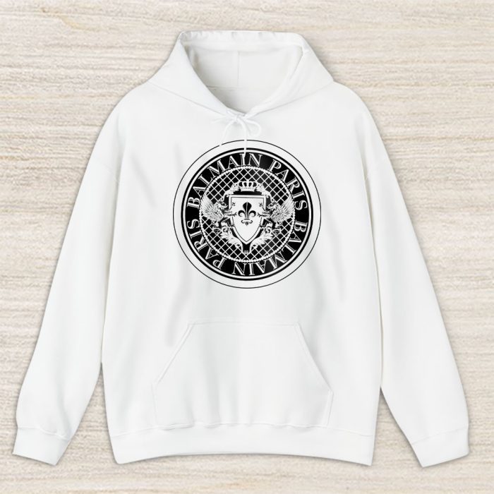 Balmain Flocked Coin Balmain Unisex Hoodie TAH24318