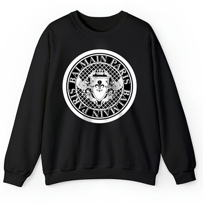 Balmain Flocked Coin Balmain Unisex Sweatshirt TAS24318