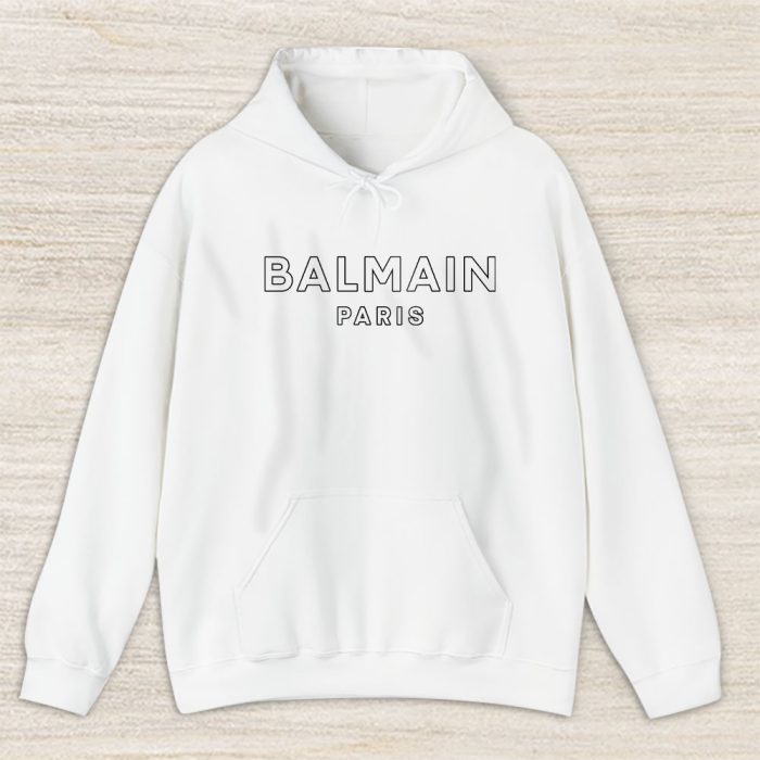 Balmain Logo Printed Balmain Unisex Hoodie TAH24321
