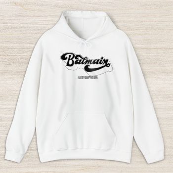 Balmain Logo Printed Balmain Unisex Hoodie TAH24322