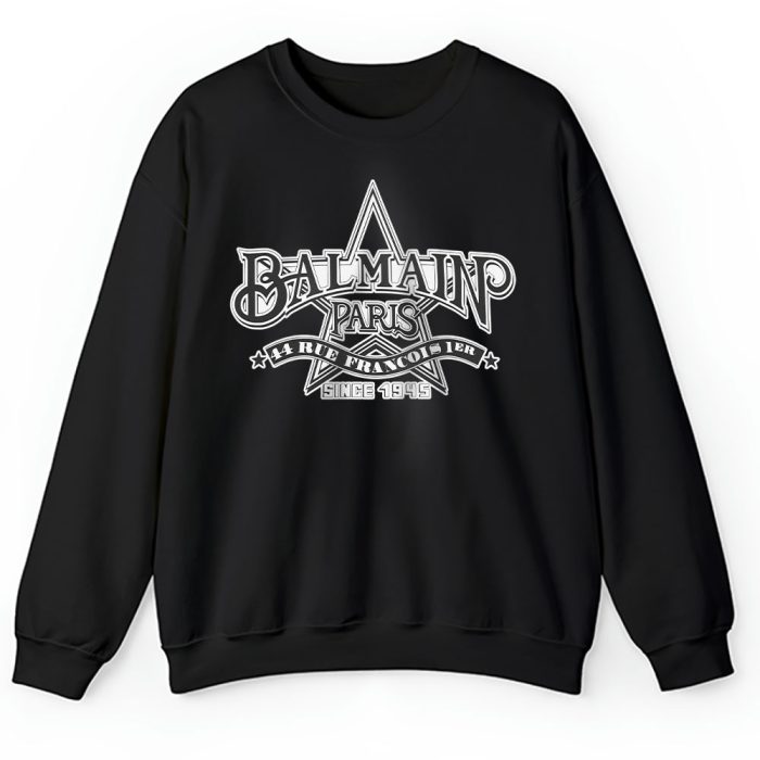 Basic Balmain Logo Star Balmain Unisex Sweatshirt TAS24316