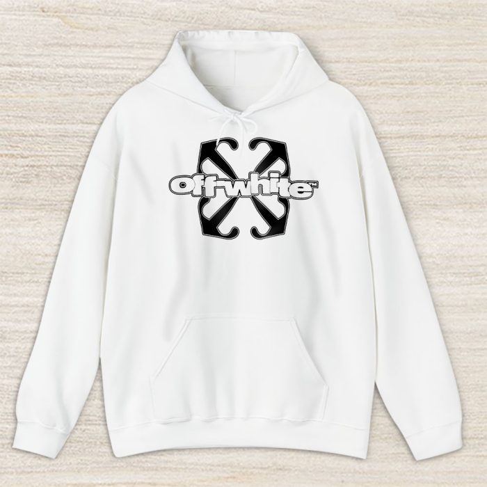 Black Flock Arrow Offwhite Unisex Hoodie TAH24317