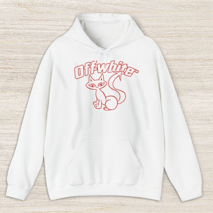 Cat Logo Offwhite Unisex Hoodie TAH24326