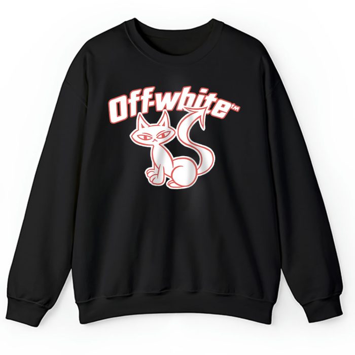 Cat Logo Offwhite Unisex Sweatshirt TAS24326