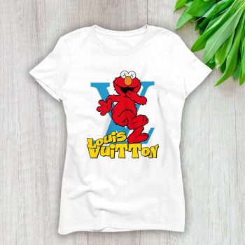 Cookie Monster And Elmo Funny Louis Vuitton Lady T-Shirt Women Tee LTL20254