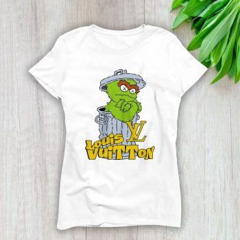 Cookie Monster And Elmo Funny Louis Vuitton Lady T-Shirt Women Tee LTL20256