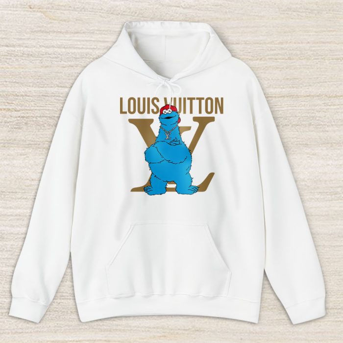 Cookie Monster And Elmo Funny Louis Vuitton Unisex Hoodie TAH24995