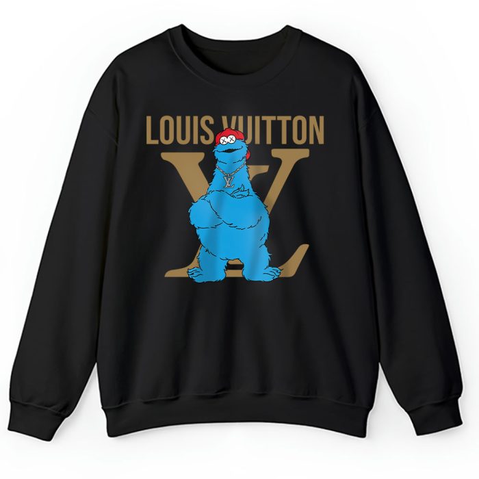 Cookie Monster And Elmo Funny Louis Vuitton Unisex Sweatshirt TAS24995