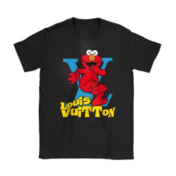 Cookie Monster And Elmo Funny Louis Vuitton Unisex T-Shirt Cotton Tee TAT24994