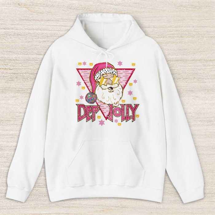 Def Jolly Retro Santa Claus Glitter Pink Christmas Moschino Unisex Hoodie TAH24339