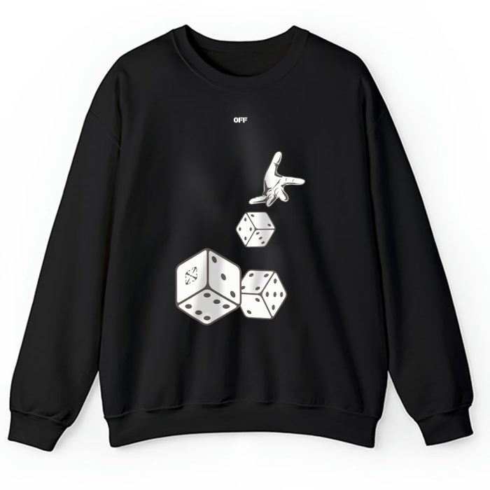 Dices Skate Street Style Offwhite Unisex Sweatshirt TAS24340
